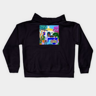 Afternoon BBQ on the coast Kids Hoodie